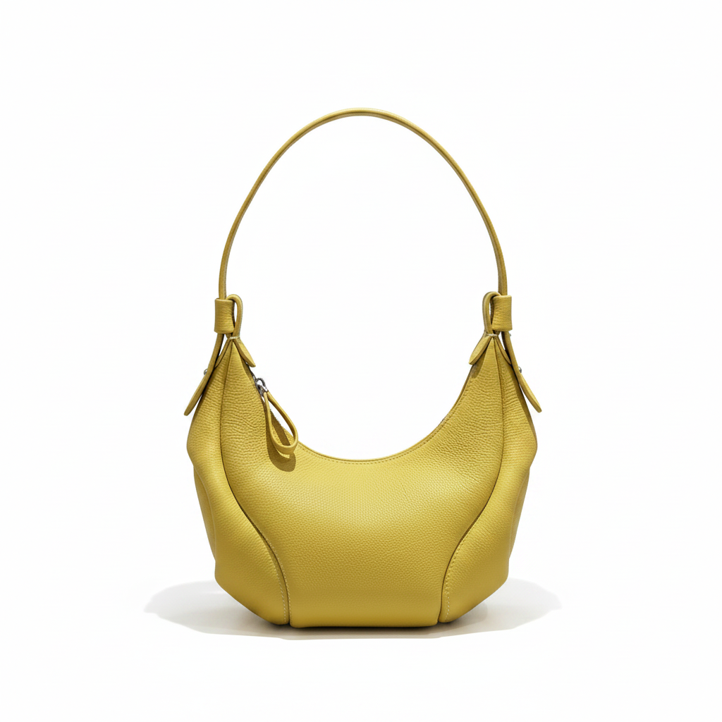 Soft Leather Hobo Shoulder Bag