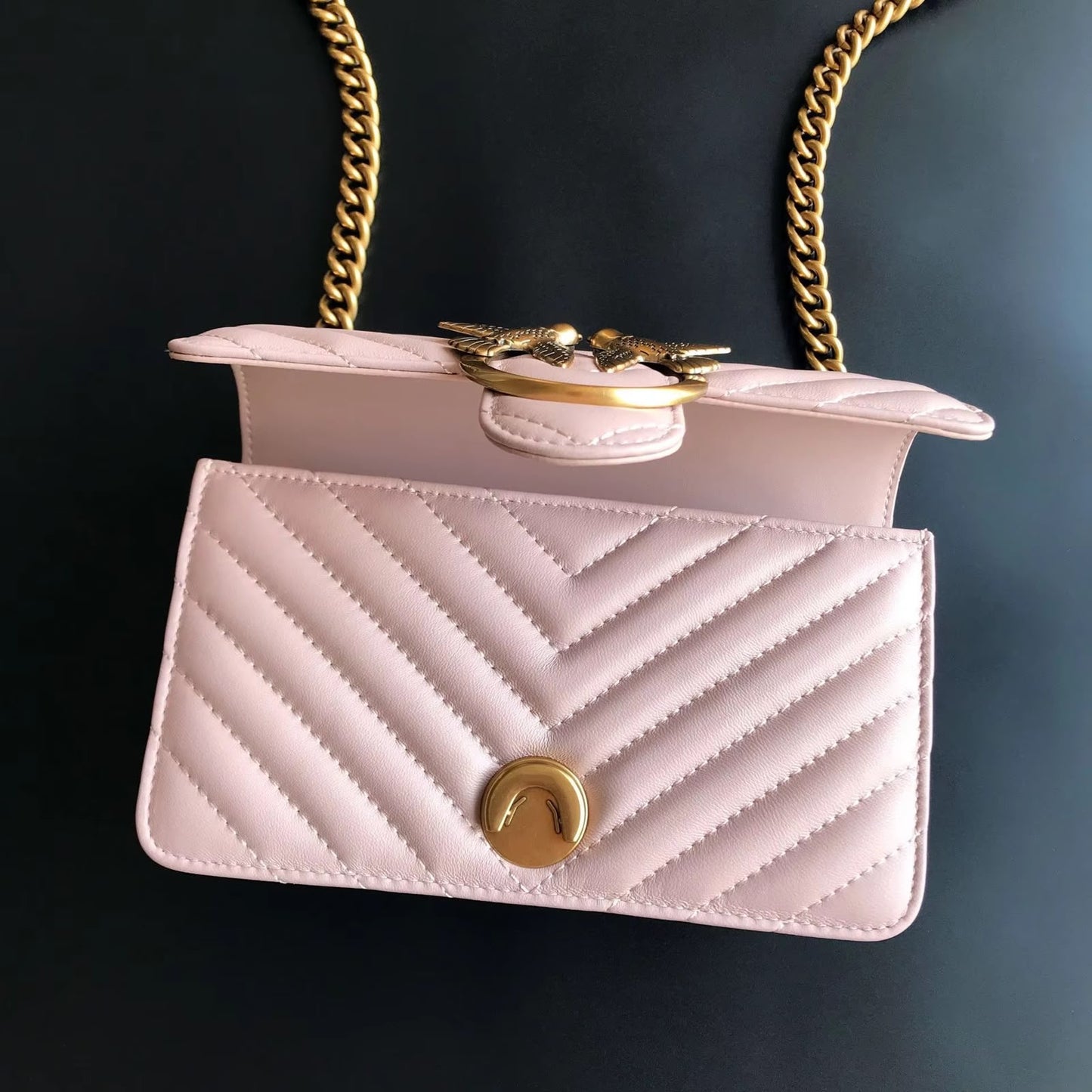 Premium Stylish Gold-Buckle Sling Bag
