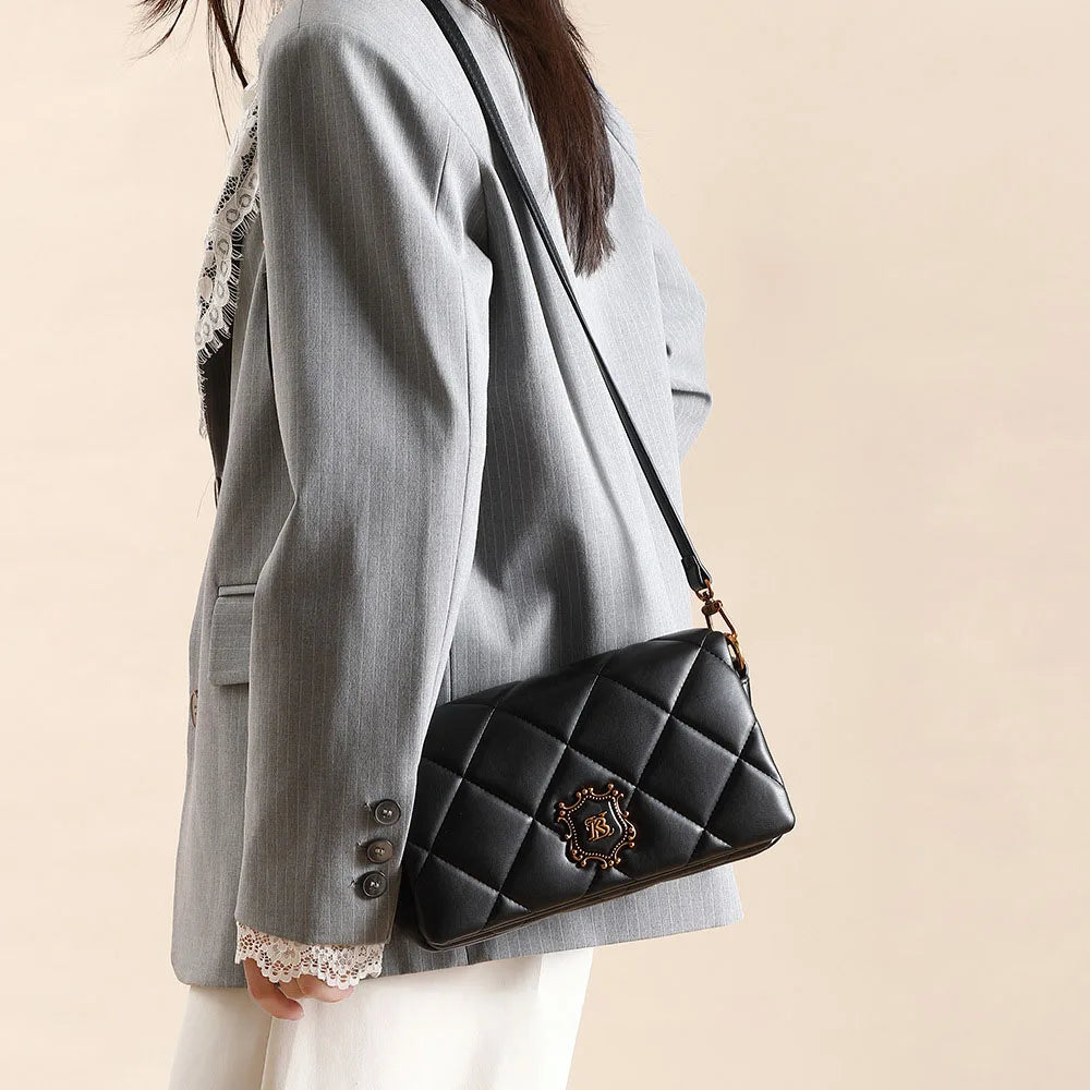 Quilted Diamond Chain Shoulder Bag