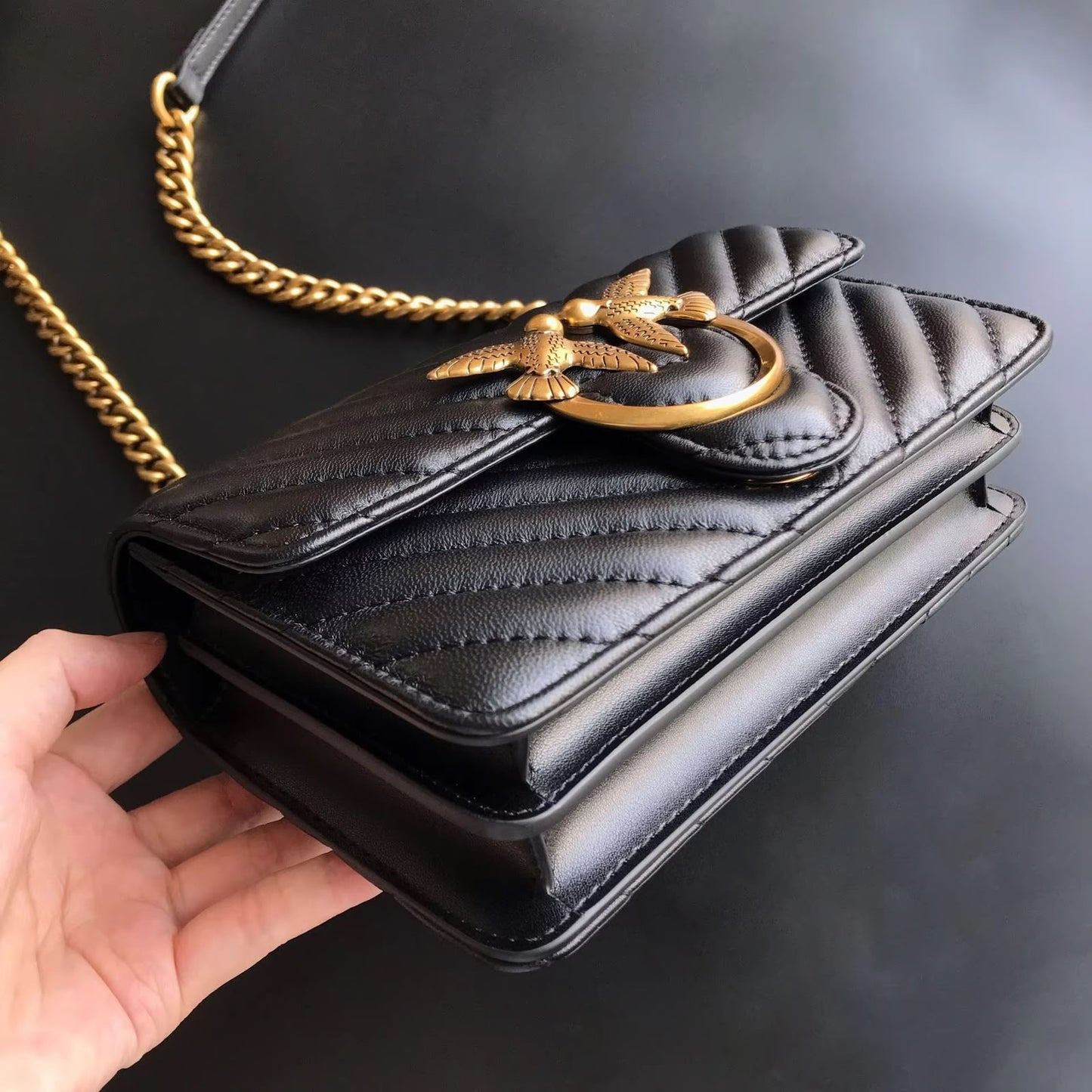 Premium Stylish Gold-Buckle Sling Bag