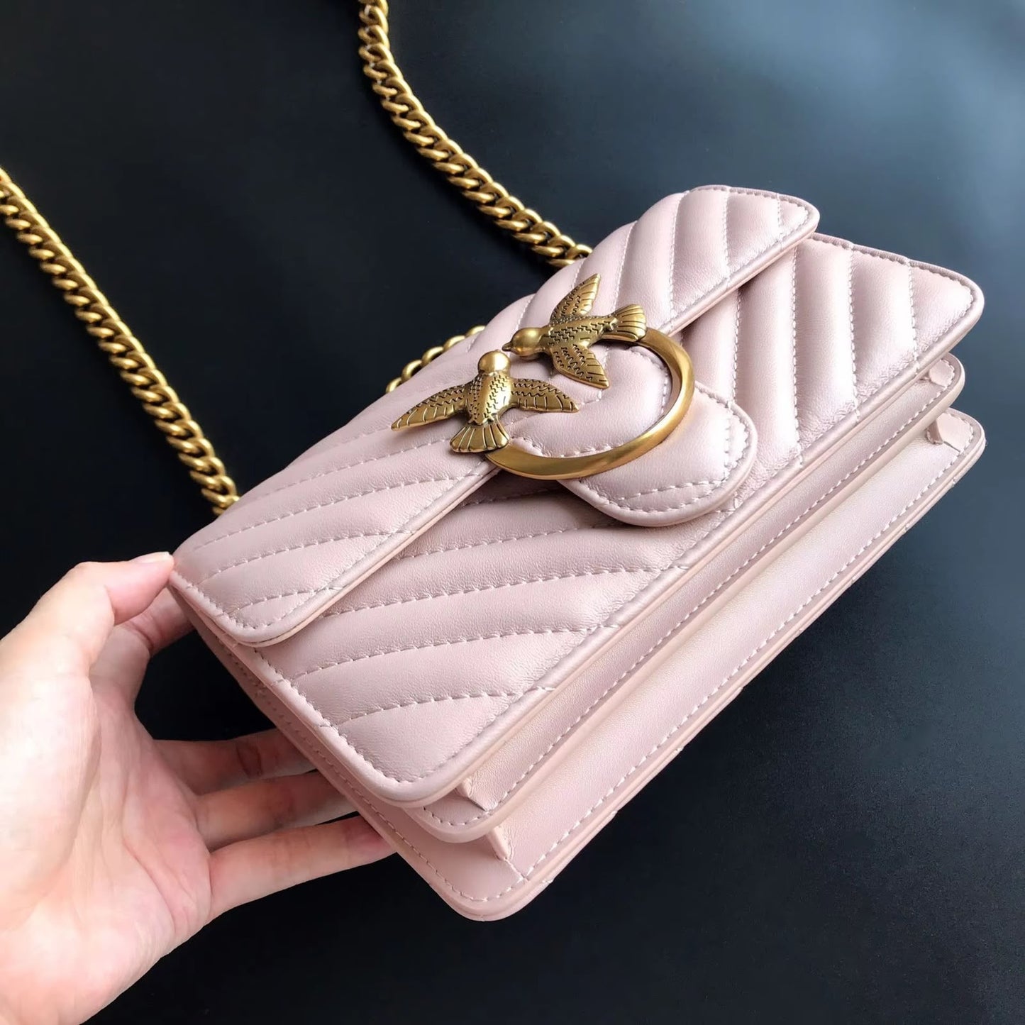 Premium Stylish Gold-Buckle Sling Bag