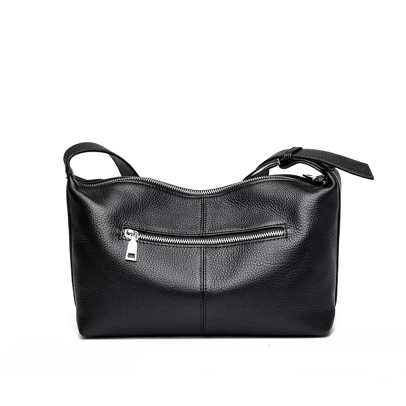 Spacious Leather Crossbody Purse