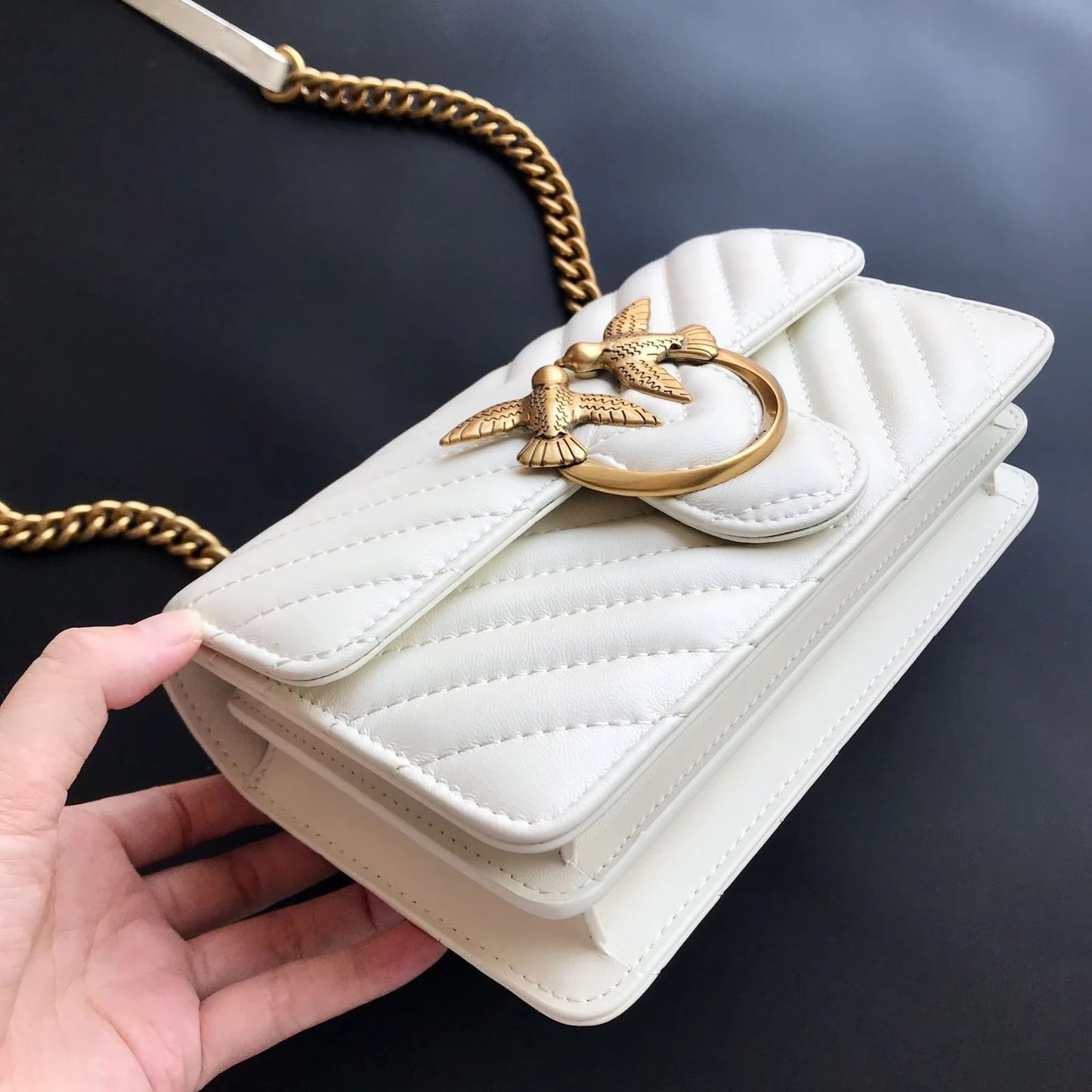 Premium Stylish Gold-Buckle Sling Bag