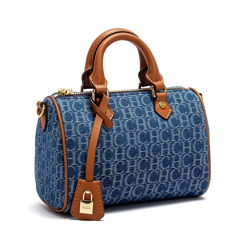 Chic Denim Crossbody & Handbag