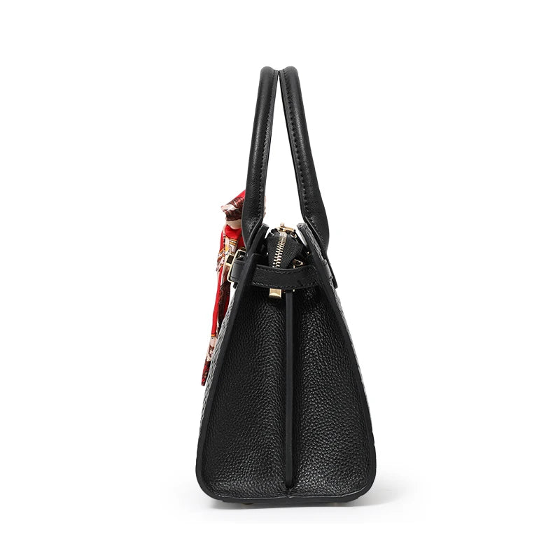Luxury Crocodile Texture Tote Bag