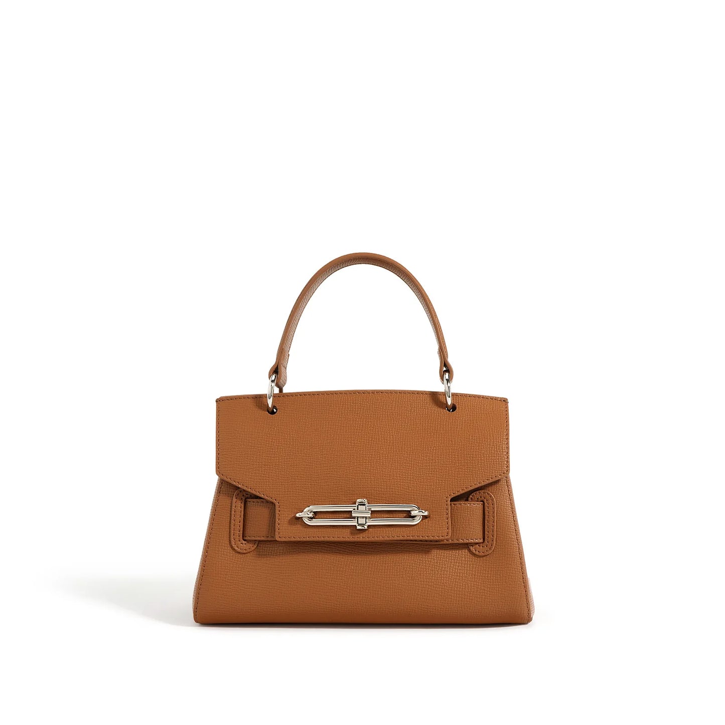 Classic Formal Handbag with Silver Hardware