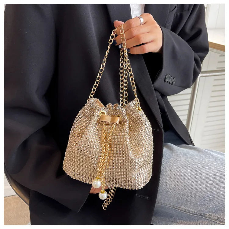 Sparkling Evening Bucket Bag