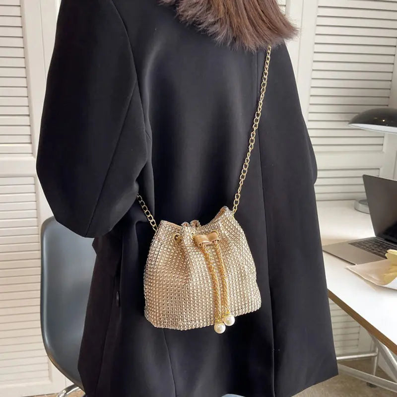 Sparkling Evening Bucket Bag