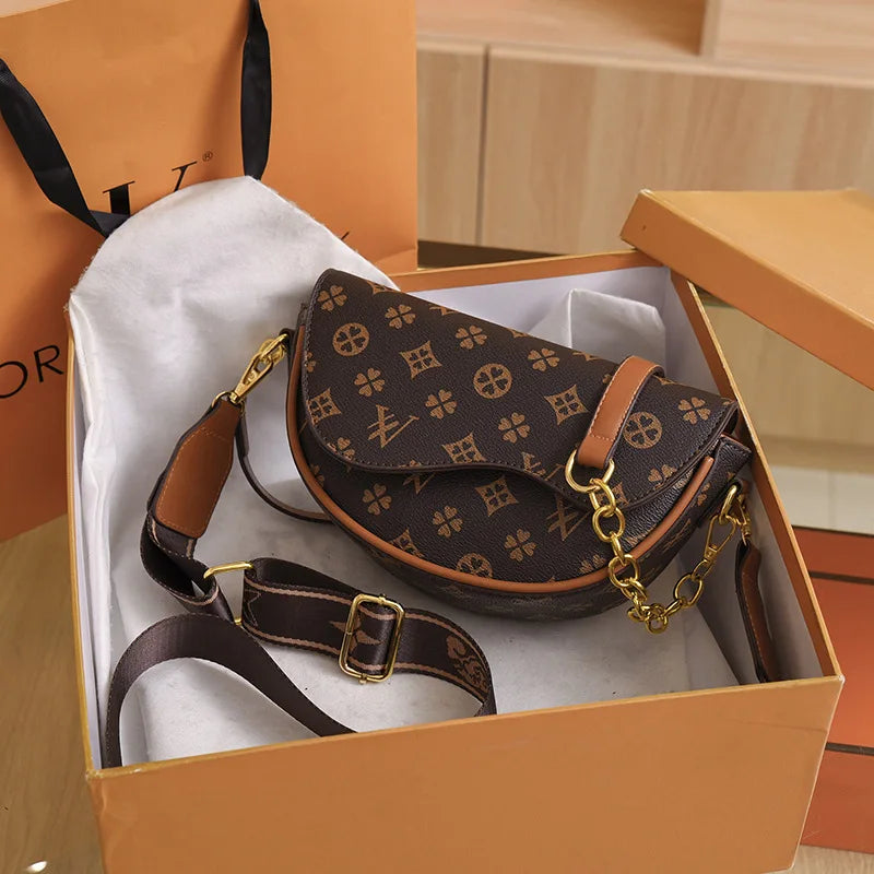 women's luxury saddle bag