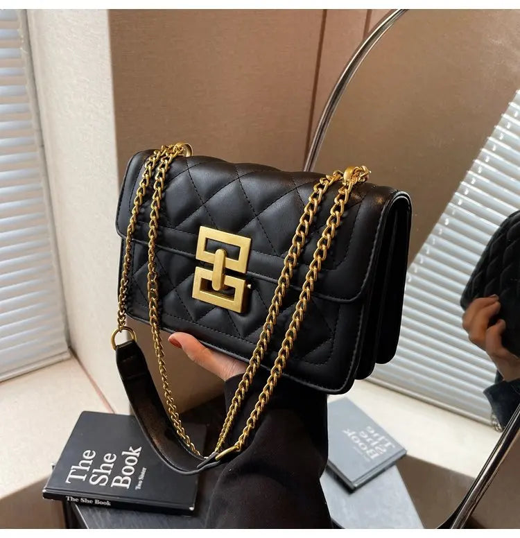 Quilted Chain Crossbody Bag