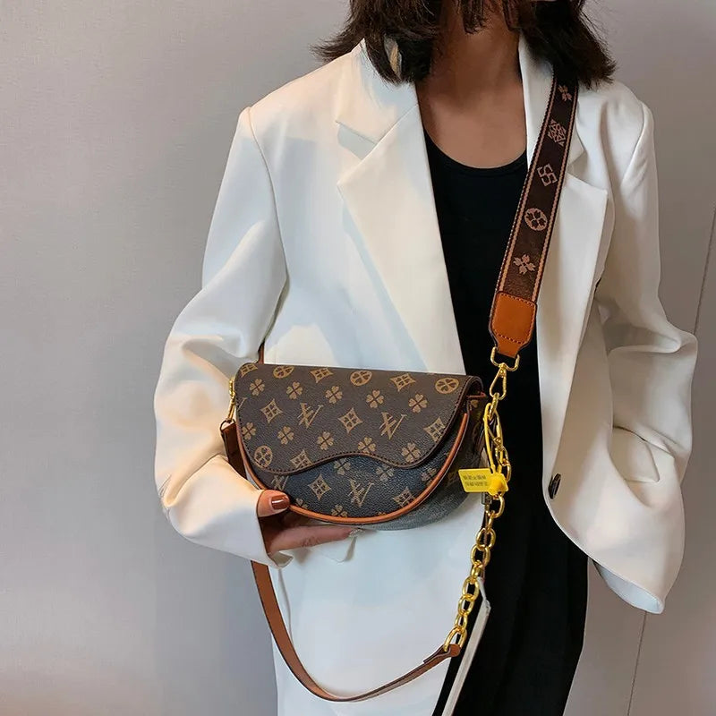women's luxury saddle bag