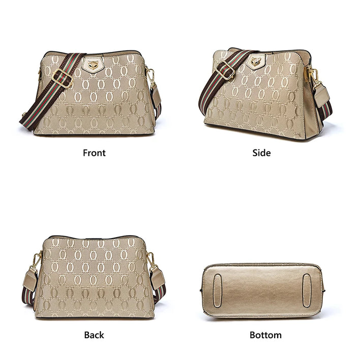 Classic Cowhide Leather Crossbody