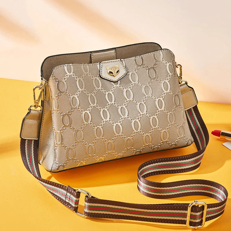 Classic Cowhide Leather Crossbody