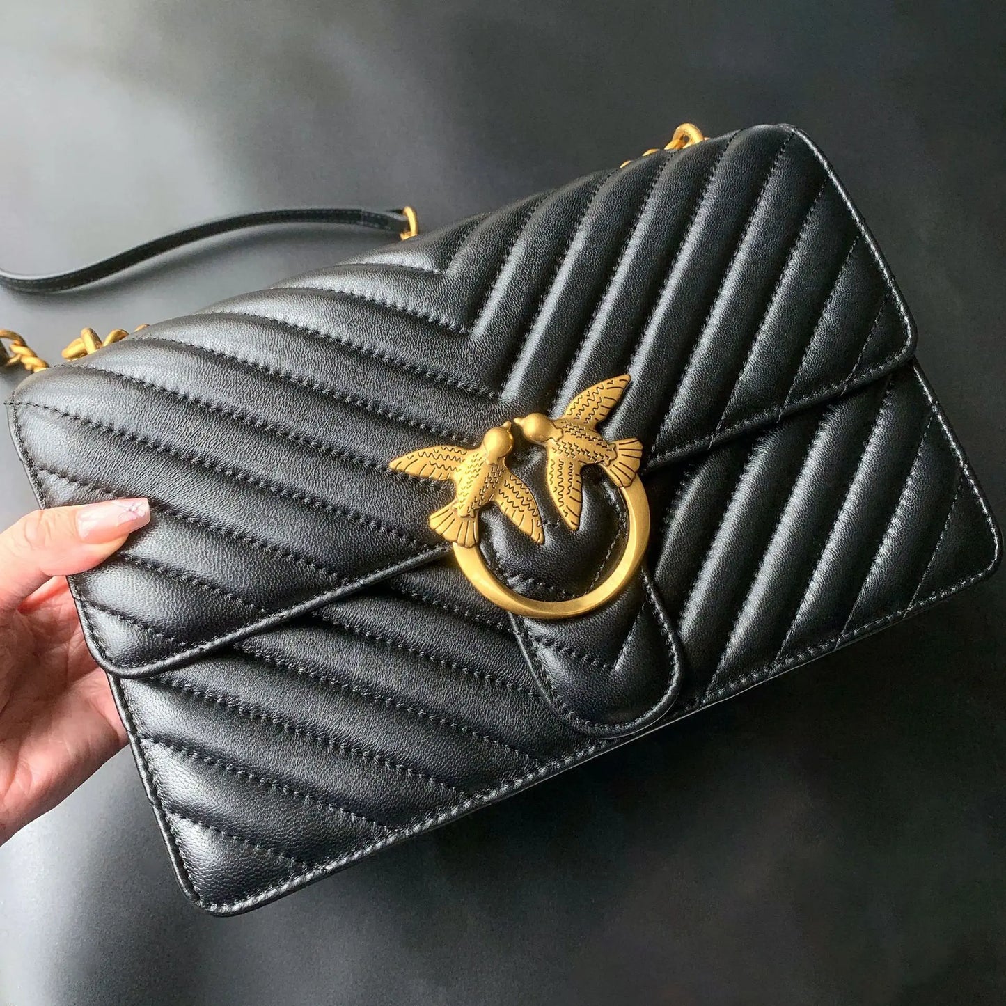 Elegant Chain Strap Shoulder Bag