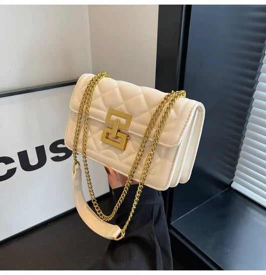 Quilted Chain Crossbody Bag