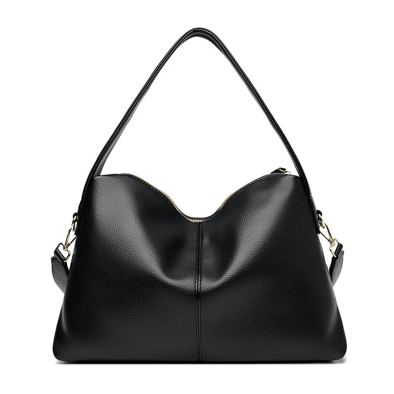 Casual Multi-Way Leather Handbag
