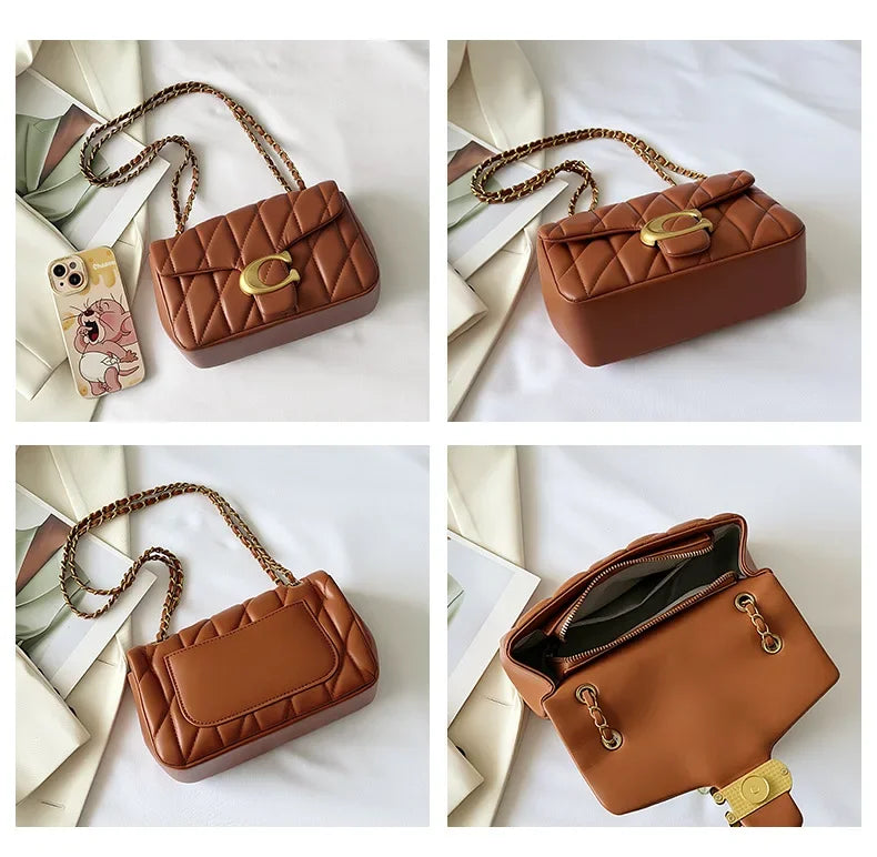Luxe Quilted Chain Crossbody & Shoulder Bag