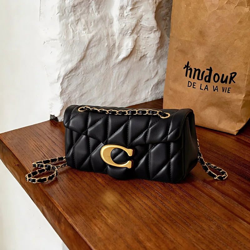 Luxe Quilted Chain Crossbody & Shoulder Bag