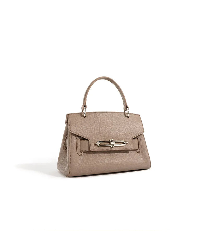 Classic Formal Handbag with Silver Hardware