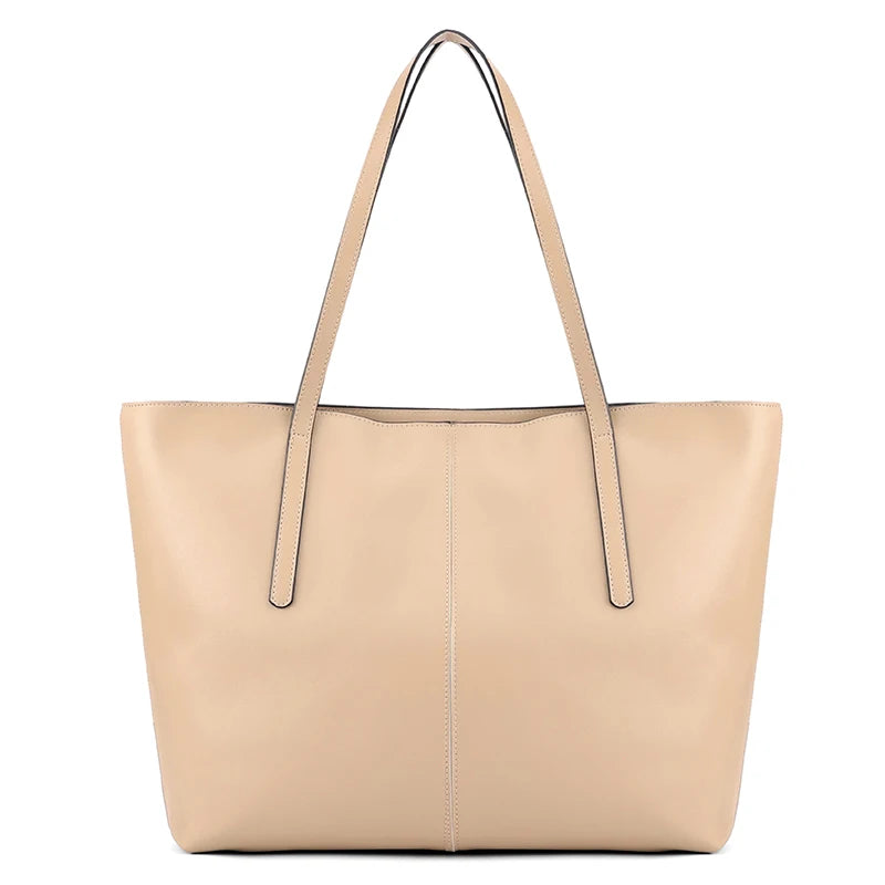 Designer Leather Shoulder Tote Bag