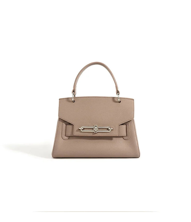Classic Formal Handbag with Silver Hardware