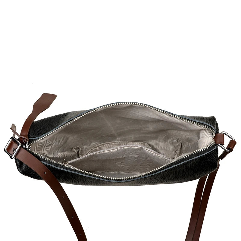 Luxury Genuine Leather Half Moon Shoulder & Messenger Bag