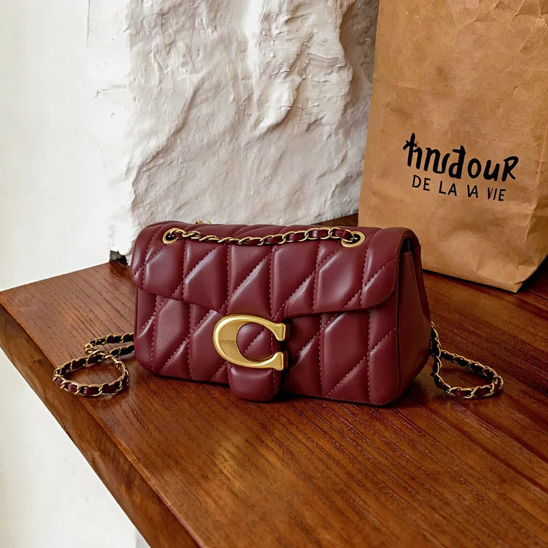 Luxe Quilted Chain Crossbody & Shoulder Bag