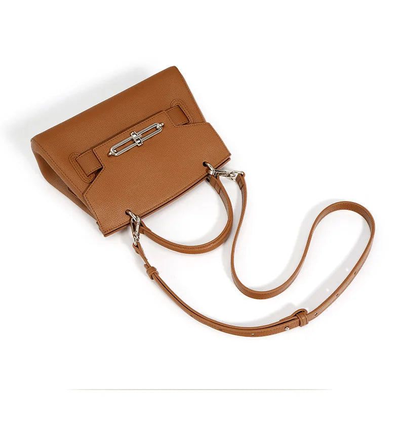 Classic Formal Handbag with Silver Hardware