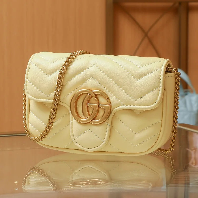 Luxe Quilted Designer Handbag