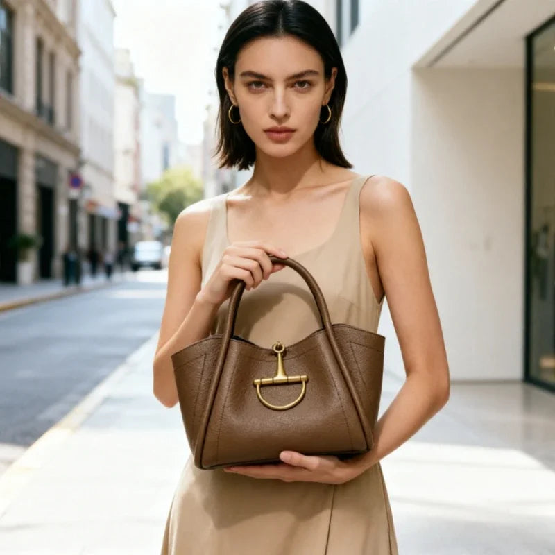 Designer Leather Tote & Crossbody Bag