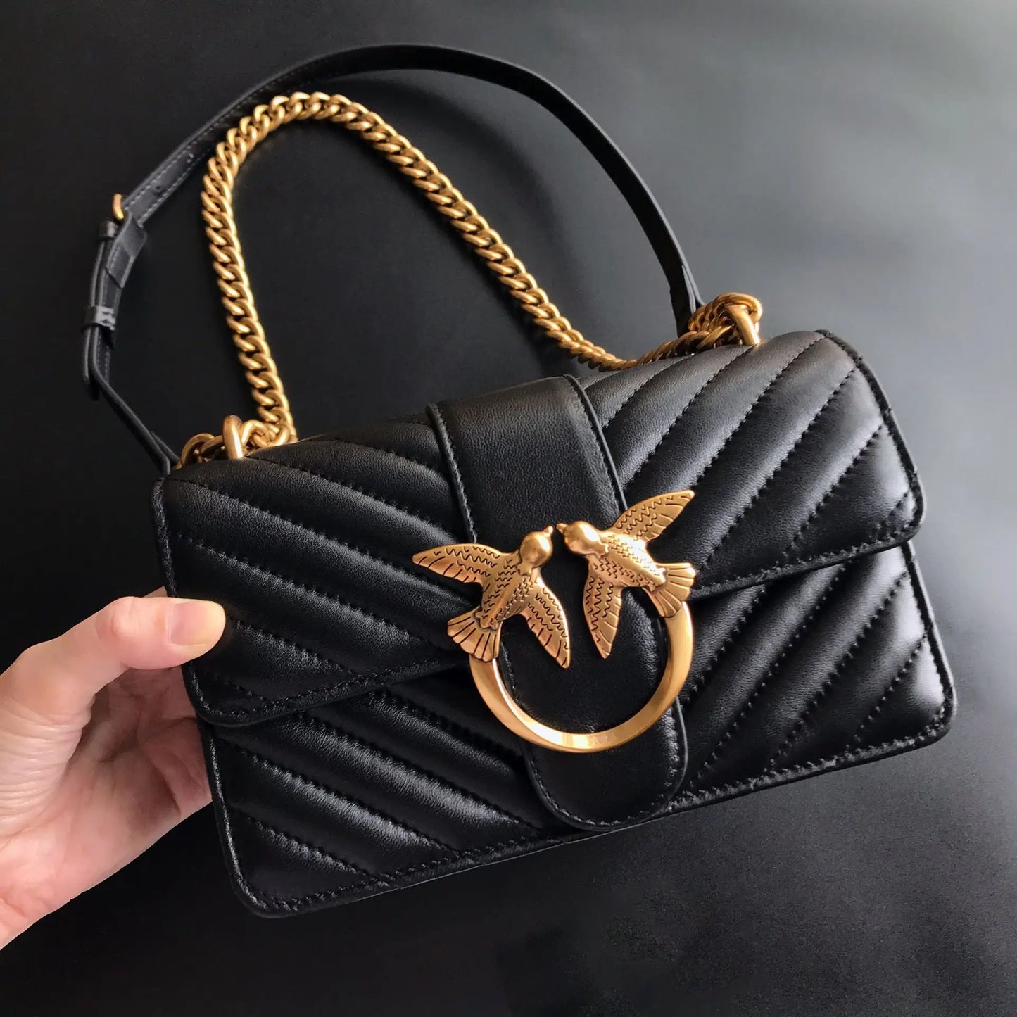 Elegant Chain Strap Shoulder Bag