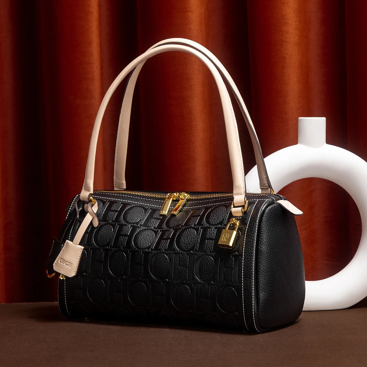Classic Monogram Texture Shoulder & Crossbody Bag