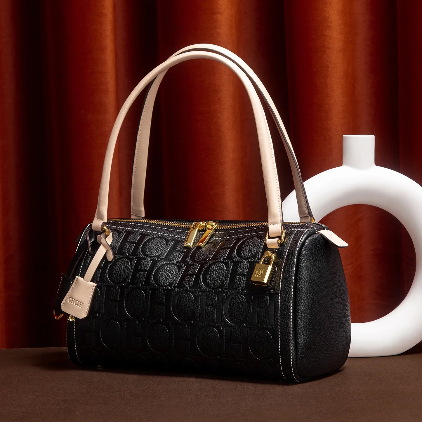 Classic Monogram Texture Shoulder & Crossbody Bag
