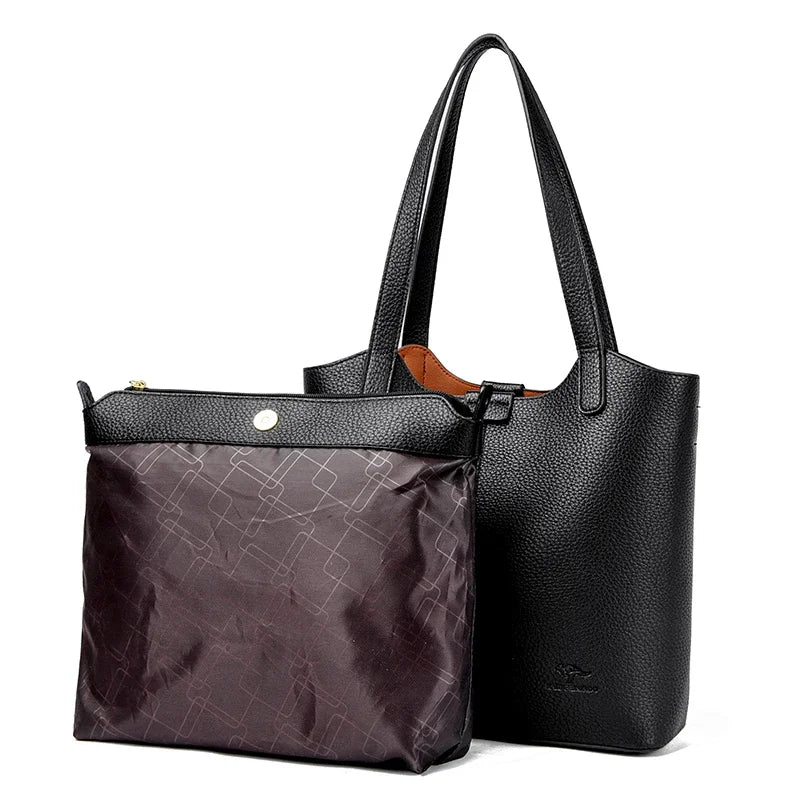 Genuine Leather Casual Tote Bag
