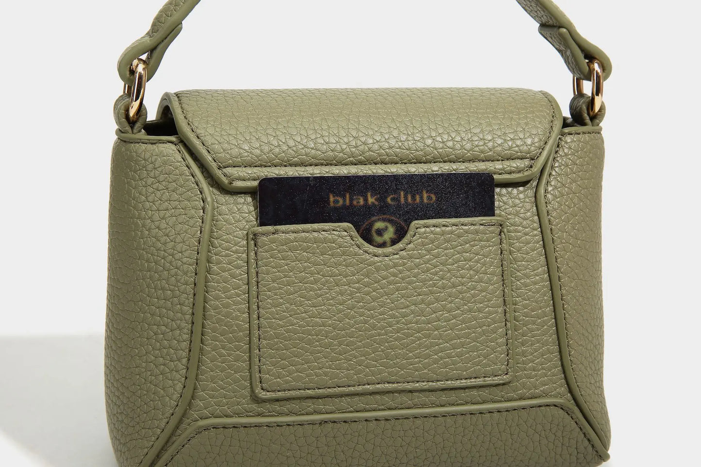 Chic Metal Bar Flap Crossbody