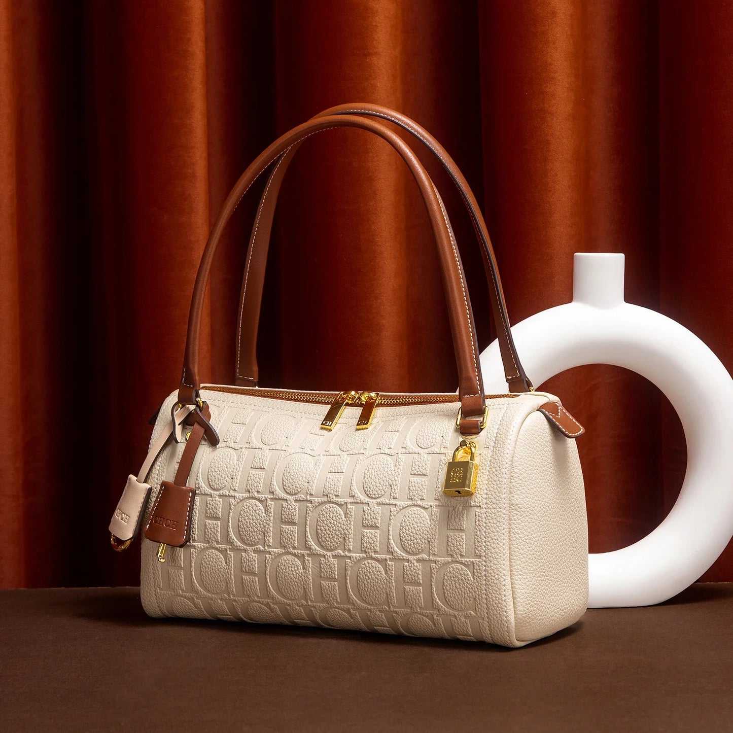 Classic Monogram Texture Shoulder & Crossbody Bag