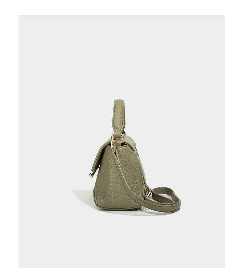 Chic Metal Bar Flap Crossbody