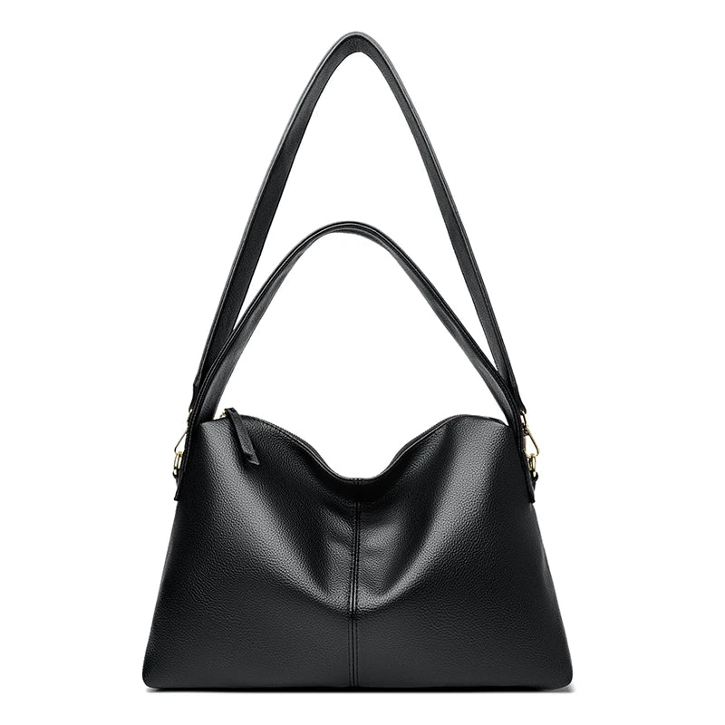 Casual Multi-Way Leather Handbag