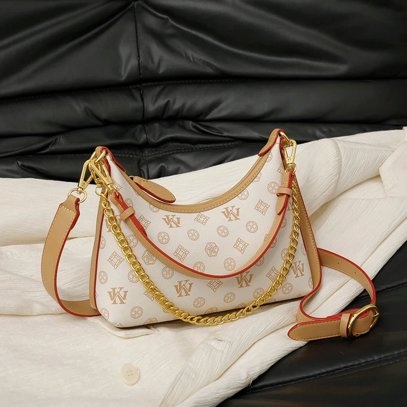 luxury shoulder bag with letter logo