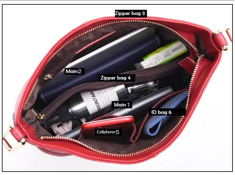 Soft Leather Casual Handbag