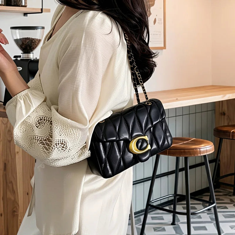 Luxe Quilted Chain Crossbody & Shoulder Bag
