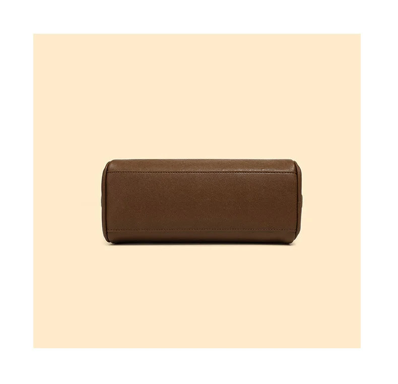 Top Handle Leather Handbag
