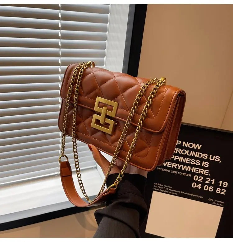 Quilted Chain Crossbody Bag