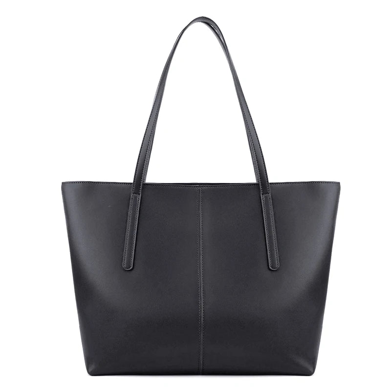 Designer Leather Shoulder Tote Bag
