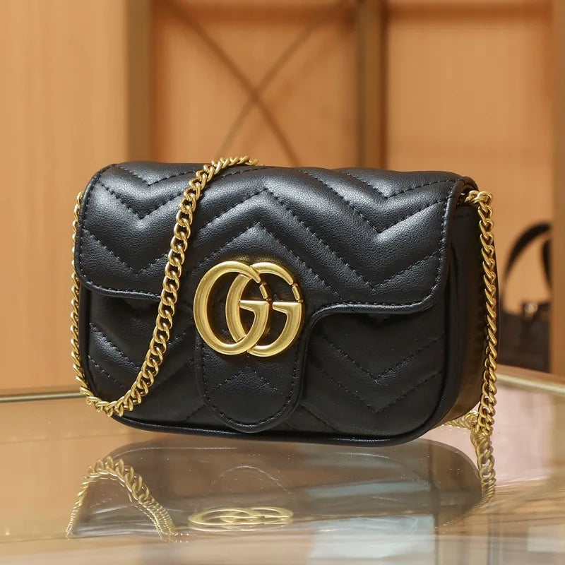 Luxe Quilted Designer Handbag