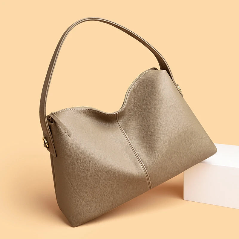 Casual Multi-Way Leather Handbag