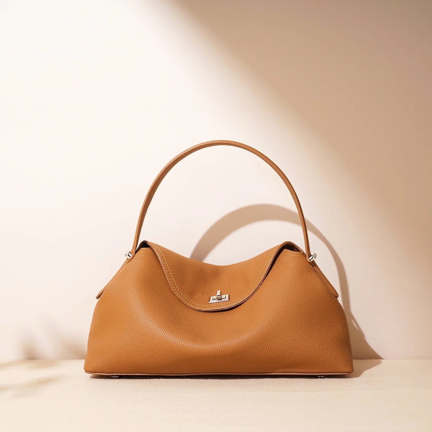 Luxe Minimalist Leather Shoulder Bag