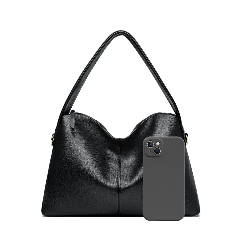 Casual Multi-Way Leather Handbag