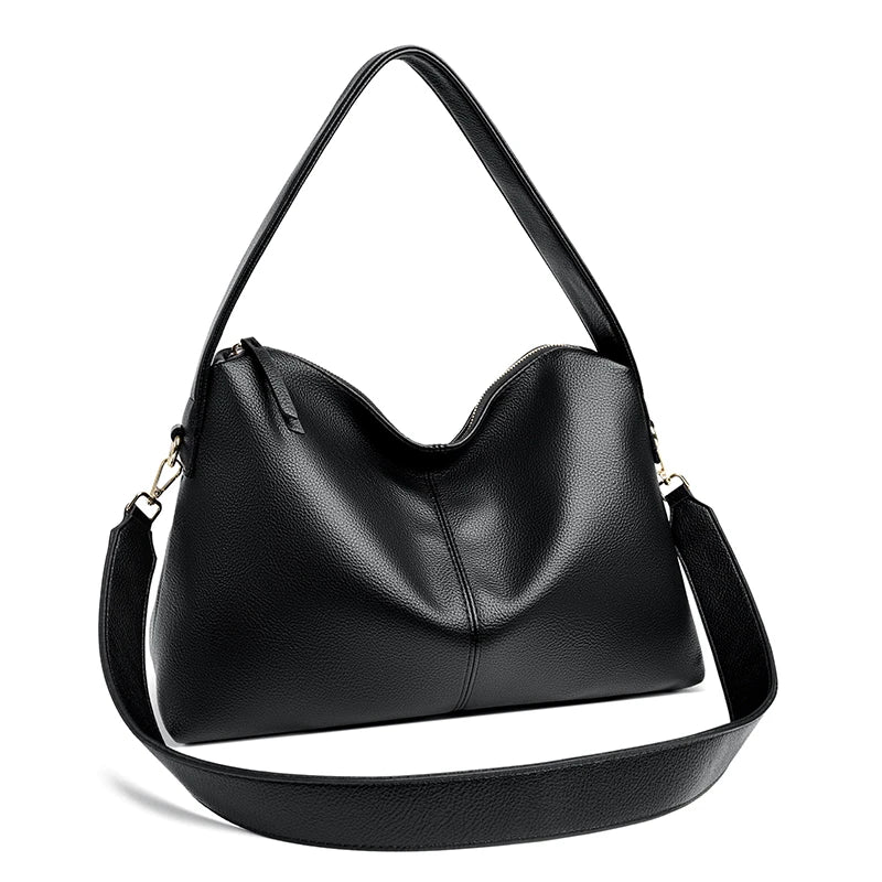 Casual Multi-Way Leather Handbag