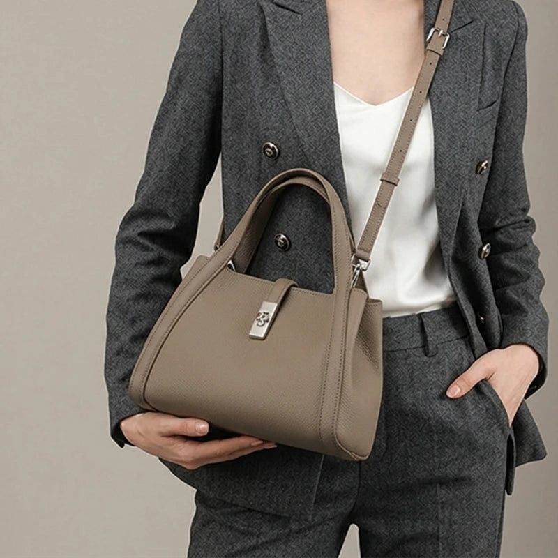 Classic Genuine Leather Satchel
